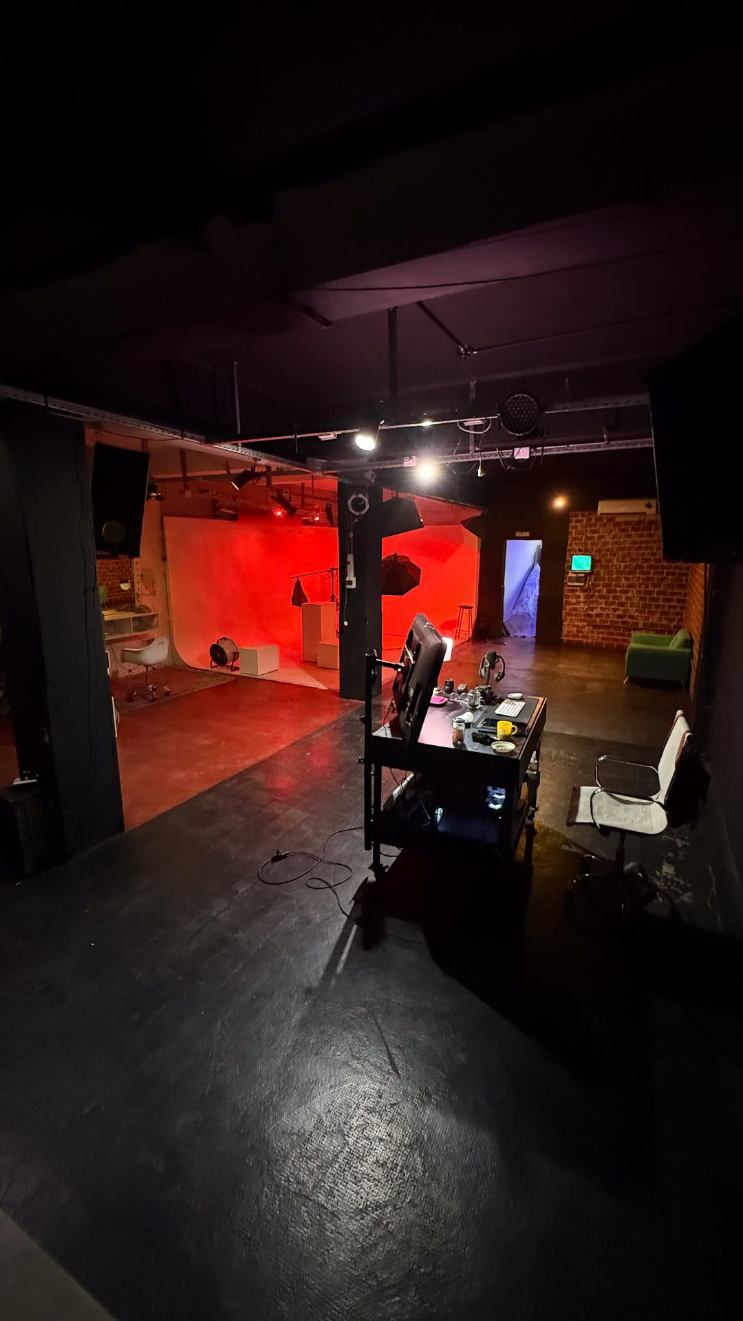 El estudio en producción