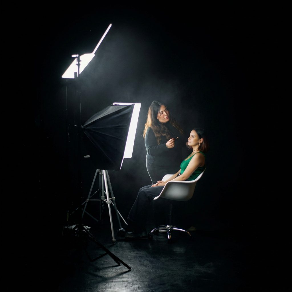 Detrás de escena, maquillaje en Black Box