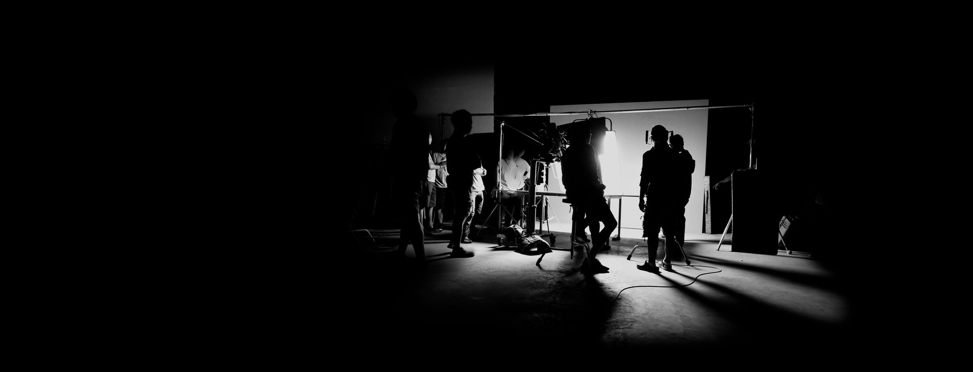 Equipo de rodaje en el set